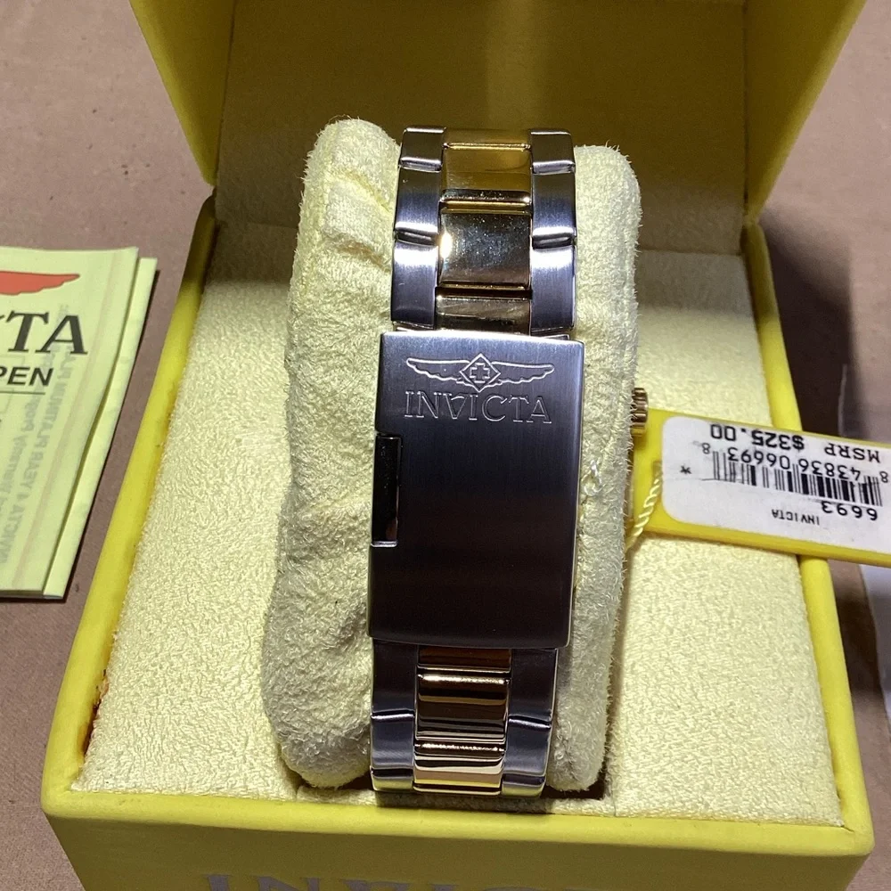 Invicta Specialty Men 44mm Stainless Steel Gold Model 6693 - Quartz Men's Watch